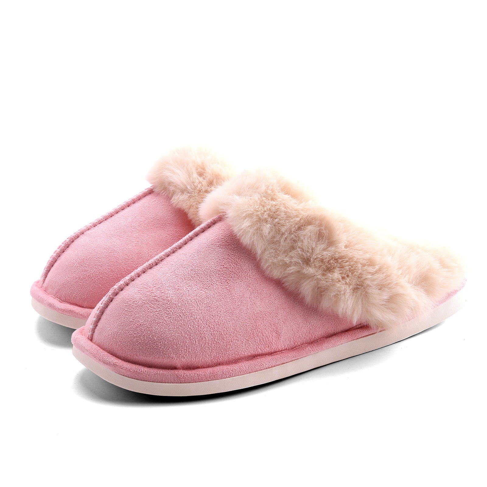 Fur Furry Slippers Women Winter Warm Plush House Shoes