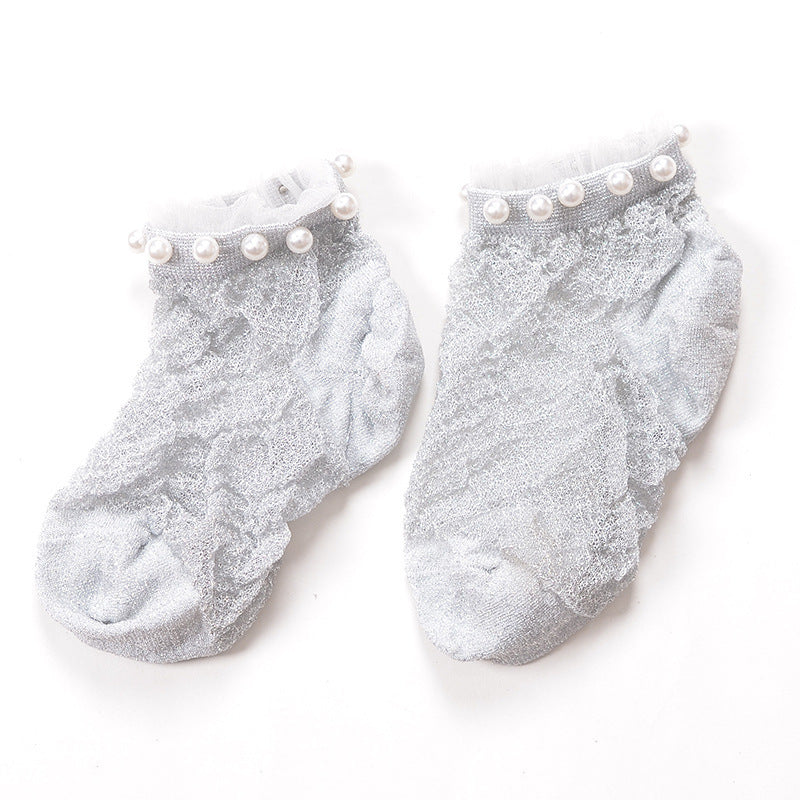 Lace silk women lace socks