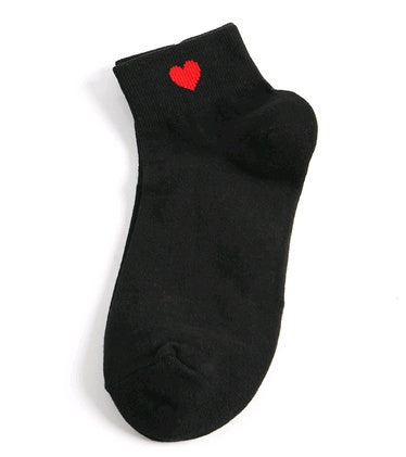 Women's Socks Cotton Heart Shaped Socks Love Cute Short Socks Women