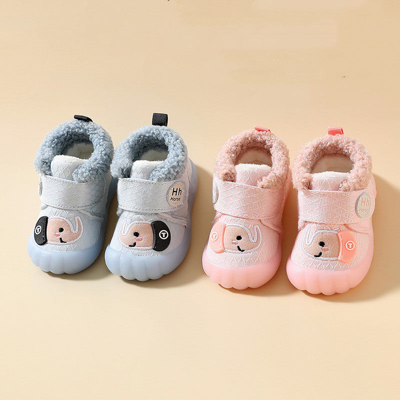 Two Cotton Toddler Shoes Winter Warm Cotton Shoes Women