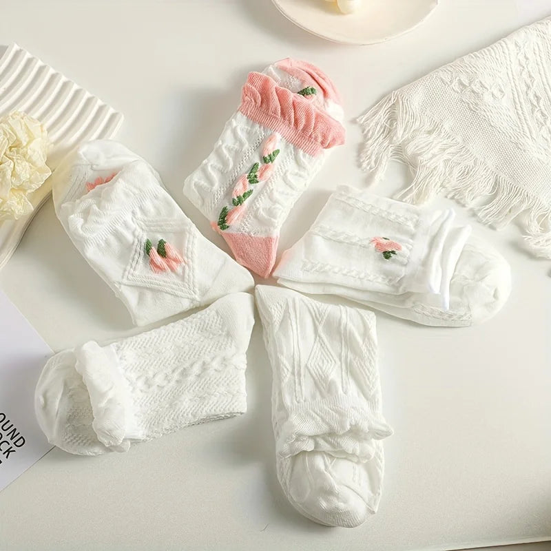 5Pairs Woman Socks