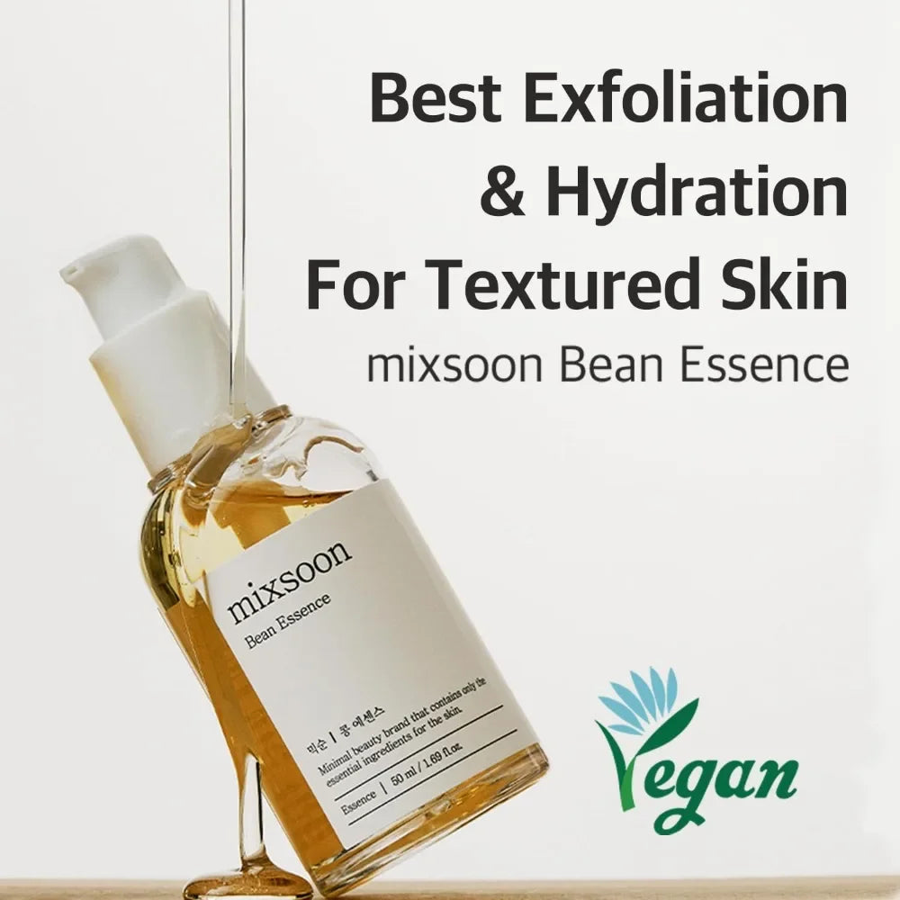 mixsoon bean essence vegan snail facial exfoliating Korean