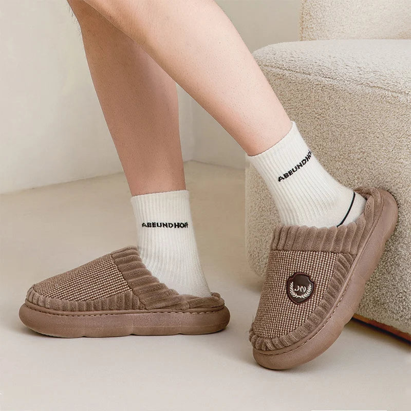 Men's Plus Size Slippers Winter Cotton