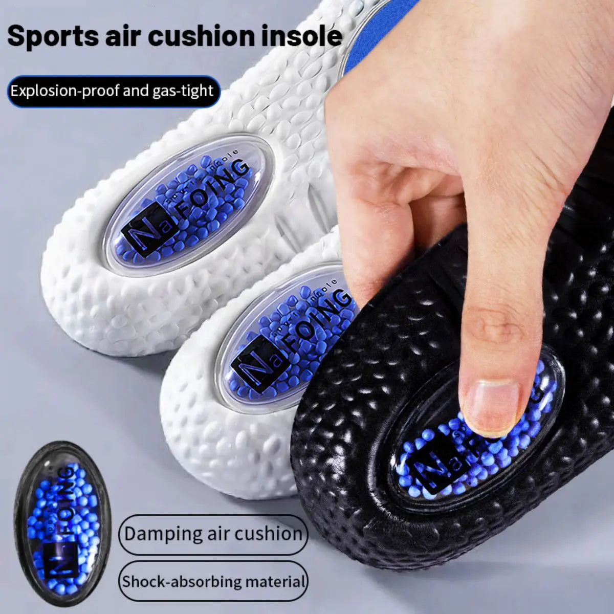 1Pair Upgrade Sports Shock Absorption Insole