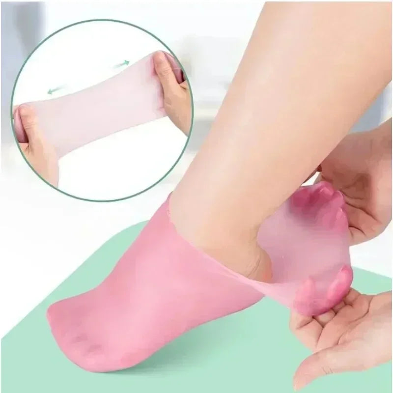 Spa Silicone Socks Gloves Moisturizing Gel Sock Exfoliating