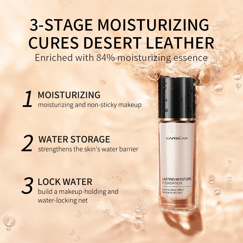 CARSLAN Long-lasting Liquid Face Foundation Full Coverage