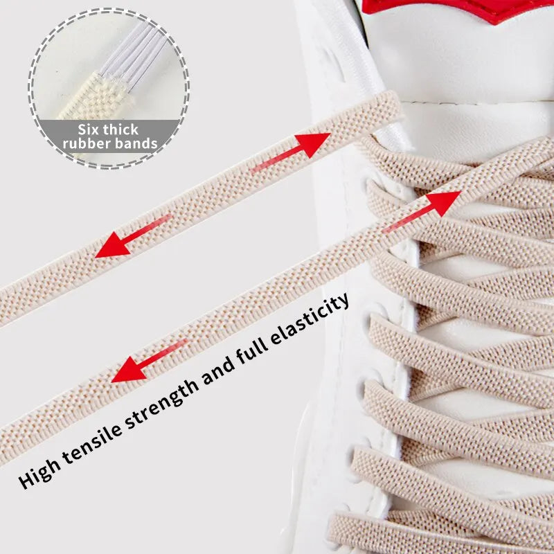 2 Pacs Elastic Shoe Laces