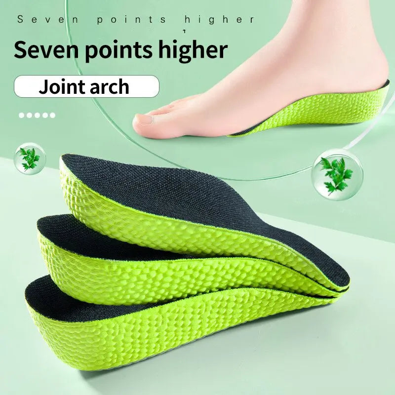 1Pair Height Increase Insoles for Men Women Shoes